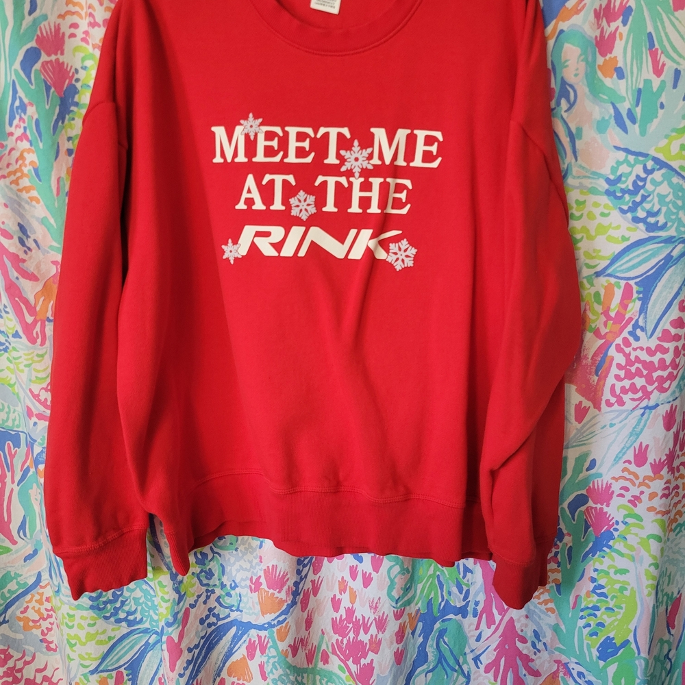 PINK Victoria's Secret Red Sweatshirt